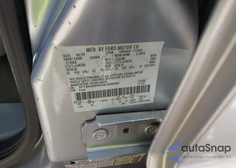 2010 Ford F-250 Lariat z USA, uszkodzony, nr VIN 1FTSW2BR5AEA28055